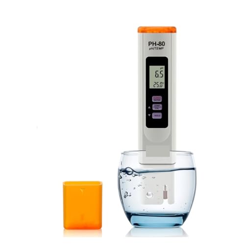 ZADCCS Wassertester, PH-Meter, professioneller Aquarium-Wasserqualitätstester, Monitor 0–14 PH-Temp-Detektor for Schwimmbad-Hydrokultur für Wasserhahn, Aquarium von ZADCCS