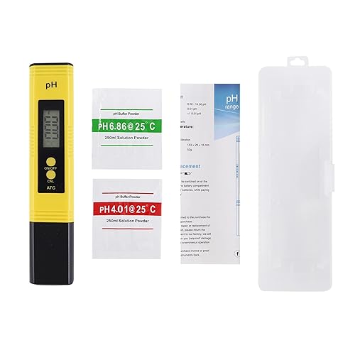 ZADCCS Wassertester, PH-Meter 0,01 Hohe Präzision for Wasserqualitätstester mit 0–14 Messbereich, geeignet for Aquarien, Schwimmbäder für Wasserhahn, Aquarium(with Plastic Box) von ZADCCS