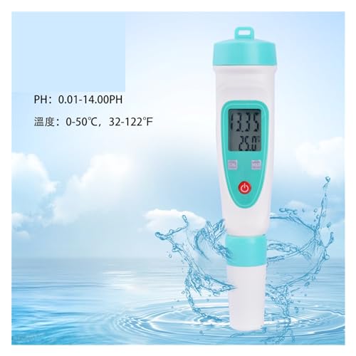 ZADCCS Wassertester, PH-Meter PH-220W Stift Säure PH-Wert Tester Hohe Genauigkeit PH Tester Digitale Wasser Qualität Tester Meter für Wasserhahn, Aquarium(PH-220) von ZADCCS