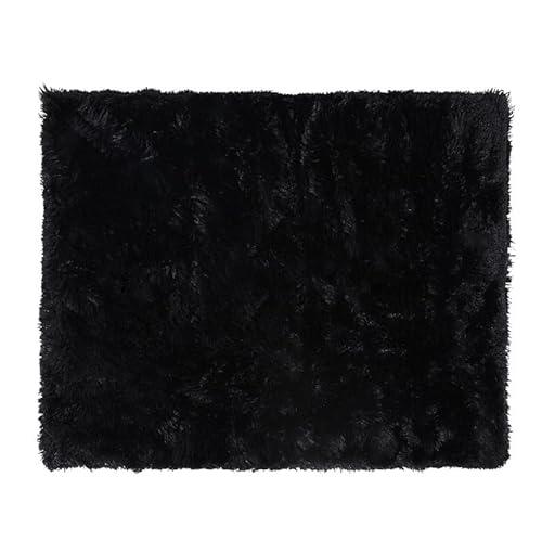 Waschbare Haustiernestmatte Hundematte, Bodenmatte, Katzenmatte, Schlafmatte, Haustierteppich (Color : Zwart, Size : L) von ZADIKO