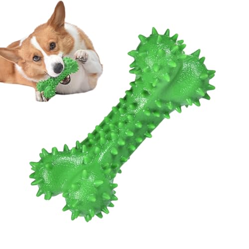 ZAGARO Hundespielzeug mit Stachelknochen | Stacheliges Kauspielzeug aus Knochen für kleine Hunde aus Gummi,Langlebiges Haustierspielzeug, natürliches Welpenspielzeug, Apportierspielzeug zum Zahnen von ZAGARO