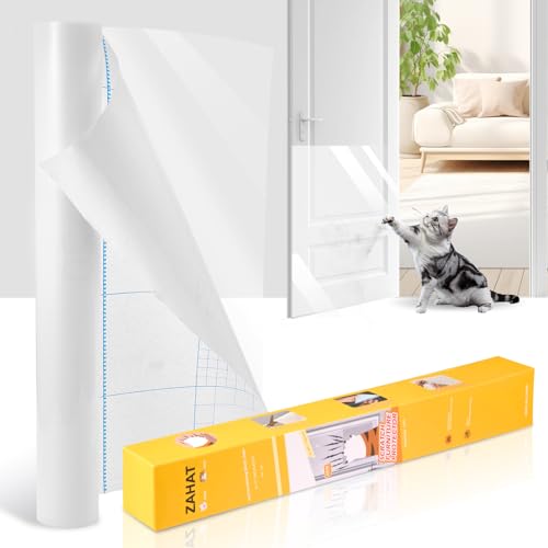 ZAHAT Verstärkter Katzenkratz-Möbelschutz, 398,8 cm L x 45 cm B – Couchschutz von Katzenkrallen, langlebig, kratzfeste Sofabezüge für Haustiere, schützen Möbel vor Beschädigungen, einfach zu von ZAHAT