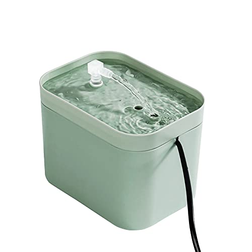 Haustier-Wasserbrunnen, 1,5 L, Großes Fassungsvermögen, Einstellbare Wasserdurchflussgeschwindigkeit, Haustier-Wasserspender, Katzen-Wasserspender für den Innen- und Außenbereich von ZAICOLER