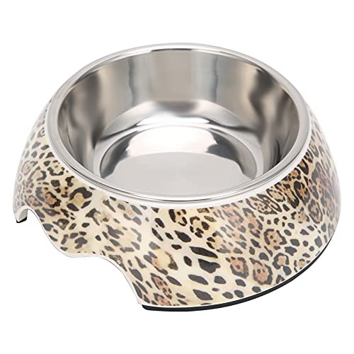 Hundefutterschale, Edelstahl Haustierschüssel Futtermittelstich Haustier Welpe Geschirr Hund Wasser Schüssel Welpe Schalen für Kleine, Mittlere und Große Hunde (#1) von ZAICOLER
