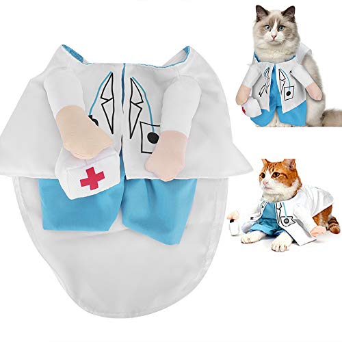 Katzen-Arztkostüm, Hundekostüme für Kleine Hunde, Katzen-Halloween-Kostüme, Cosplay, Party, Hundekleidung, Arztanzug, Verkleidungskostüm, Outfit, Katzenbekleidung, Niedliche Katzen-Arztkostüm, Hundekostüme für Kleine Hunde, Katzen-Halloween-Kostüme, Cosplay, Party, Hundekleidung, Arztanzug, Verkleidungskostüm, Outfit, Katzenbekleidung, Niedliche von ZAICOLER