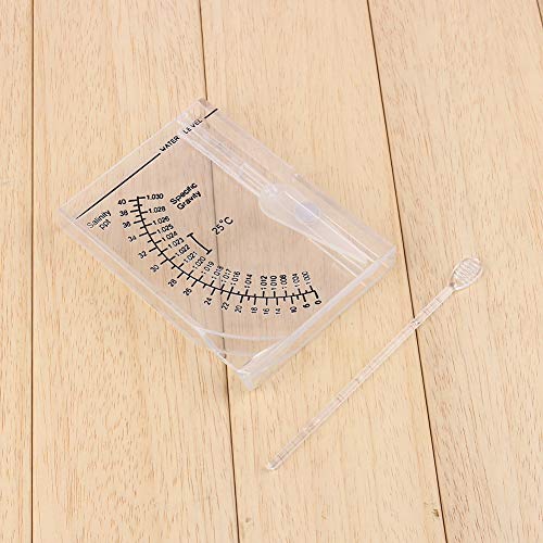 ZAICOLER Automatisch Quadratisches Salzwasserhydrometer, 9 X 12 cm Salzgehaltsalzes Wasser Salzgehalt Messgerät Einfach für Aquarium zu Messen ZAICOLER Automatisch Quadratisches Salzwasserhydrometer, 9 X 12 cm Salzgehaltsalzes Wasser Salzgehalt Messgerät Einfach für Aquarium zu Messen von ZAICOLER