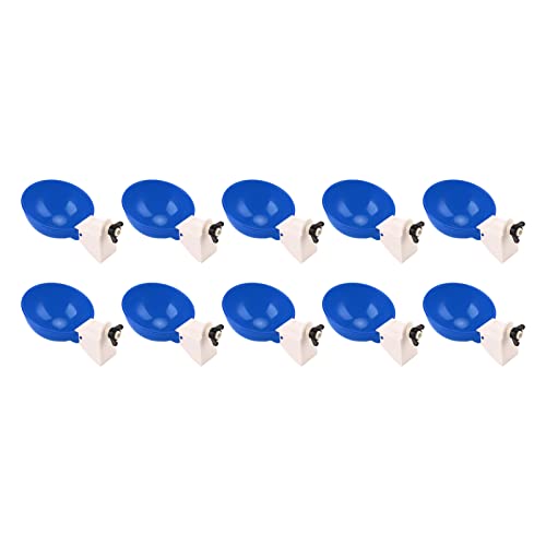 ZAICOLER Hühnerwasserer, 10pcs Automatische Wasserer Geflügel Trinkschale Hühnerwasser -Feeder Geflügel -Trinkschale Hähnchenwasserbecher Hühnerwasser Futtermittel für Enten Truthahn Kaninchengänse ZAICOLER Hühnerwasserer, 10pcs Automatische Wasserer Geflügel Trinkschale Hühnerwasser -Feeder Geflügel -Trinkschale Hähnchenwasserbecher Hühnerwasser Futtermittel für Enten Truthahn Kaninchengänse von ZAICOLER
