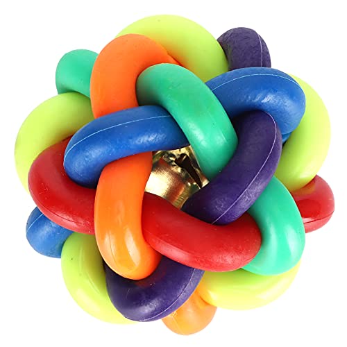 ZAICOLER Hundequietschender Ball, Farbenfrohe Ball Zerlegtes Spielzeugball Gummi -Haustier Spielzeug Interaktiver Hund Spielzeug Hundespielzeug für und Kleine Mittelgroßen Großen Haustieren Weiche von ZAICOLER