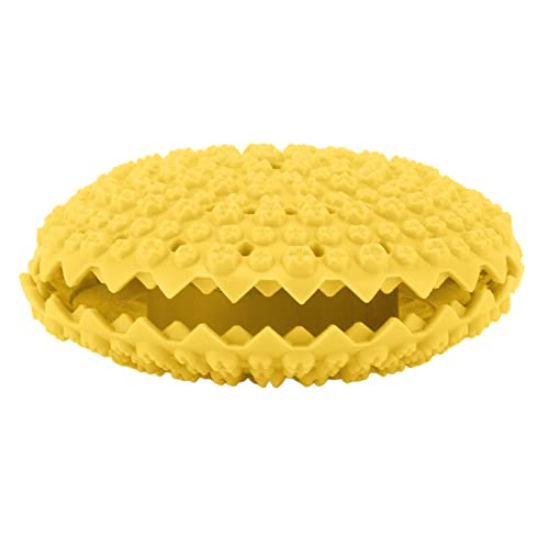 ZAICOLER Katzen -Puzzle -Spielzeug, Hund Undichtes Futterspielzeug Zähne Reinigung Hunde Puzzle Spielzeug Welpe Slow Feeder Dog Behandlungsrätsel für Welpen Smart Dogs IQ Stimulation, (Yellow) von ZAICOLER