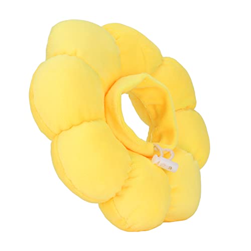ZAICOLER Katzenkegelkragen Weiche, Süße Sonnenblumenhalskegel nach Operation Wundheilungskegel Operation Erholung Elizabethaner Kragen Katzen Donut Cat Cat Recovery Kätzchen Kleiner Hund (XS) von ZAICOLER