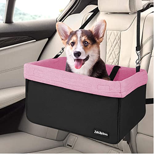 ZAKAPAWS Auto-Reise-Sitzerhöhung, tragbare und atmungsaktive Haustiersitze, Hundetrage mit Sicherheitsgurt, Reise-Sicherheitshunde-Sitzerhöhung, 40,6 cm ZAKAPAWS Auto-Reise-Sitzerhöhung, tragbare und atmungsaktive Haustiersitze, Hundetrage mit Sicherheitsgurt, Reise-Sicherheitshunde-Sitzerhöhung, 40,6 cm von ZAKAPAWS
