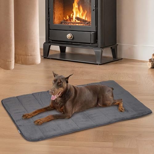 ZAKAPAWS Hundekäfigunterlage für XX große Hunde - Orthopädisches Hundebett mit Memory-Schaum, waschbar, weich, warm, Haustiermatte mit rutschfester Unterseite, Grau ZAKAPAWS Hundekäfigunterlage für XX große Hunde - Orthopädisches Hundebett mit Memory-Schaum, waschbar, weich, warm, Haustiermatte mit rutschfester Unterseite, Grau von ZAKAPAWS