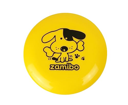 ZAMIBO Frisbee Kunststoff Bedruckt Durchmesser 20 cm, Gelb von ZAMIBO