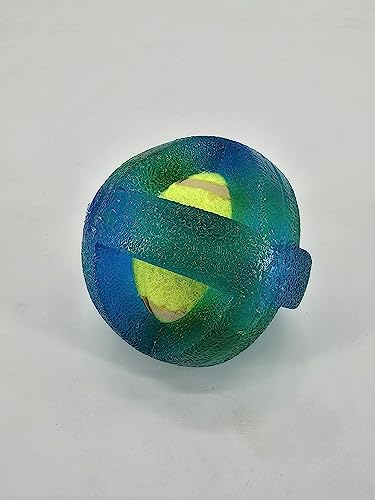 ZAMIBO Hundespielzeug, Tennisball, 9 cm, TPR, Blau von ZAMIBO