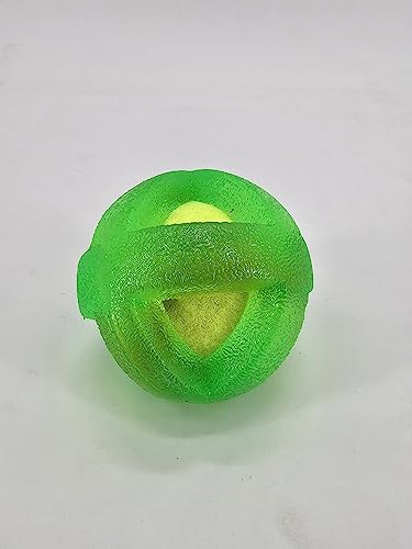 ZAMIBO Hundespielzeug, Tennisball, 9 cm, TPR, Grün von ZAMIBO