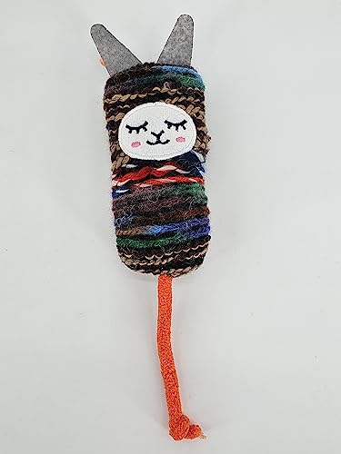 ZAMIBO Katzenspielzeug, gewickelte Katze, 25 x 5,5 cm, Wolle, Polyester ZAMIBO Katzenspielzeug, gewickelte Katze, 25 x 5,5 cm, Wolle, Polyester von ZAMIBO