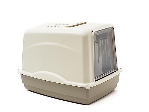 ZAMIBO Katzentoilette mit Filter, 54 x 39 x 39 cm, Taupe/Beige ZAMIBO Katzentoilette mit Filter, 54 x 39 x 39 cm, Taupe/Beige von ZAMIBO