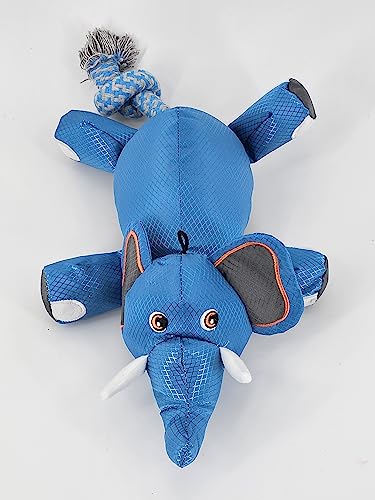 ZAMIBO Plüschtier Elefant und Seil, 43 x 26 cm, Blau von ZAMIBO