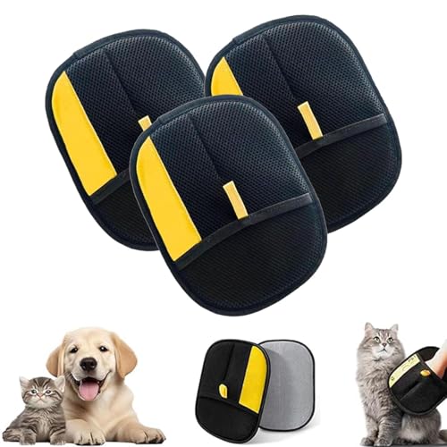 ZANWANXIN Goalintent - Goal Intent Glove, Goalintent Pet Gloves, Electrostatic Gloves Pet Hair Removal for Cat Dogs (3pcs) von ZANWANXIN