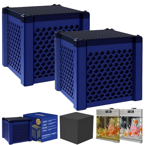ZANWANXIN Pure Cube Water Trough Filter, Eco-Aquarium Watertrough Purifier Cube, Eco Aquarium Water Trough Purifiers (2pcs) von ZANWANXIN