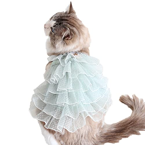 Hund Sommerkleid Haustier Gypsophila Hochzeitskleid Süßer Rock HundeTutu Kleid Katze Rock Prinzessin Kleid Grün M von ZAOWU