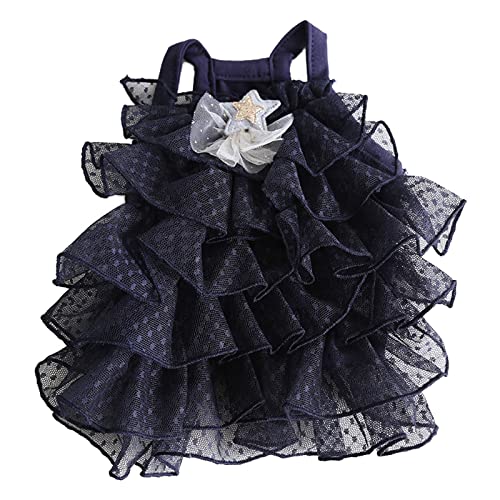 Hund Sommerkleid Haustier Gypsophila Hochzeitskleid Süßer Rock HundeTutu Kleid Katze Rock Prinzessin Kleid Schwarz L von ZAOWU