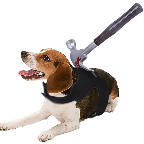 Hundekostüm Halloween, Hundekatzen Kostüme einzigartiger Form, verstellbares, lustiges Haustierkostüm für Hunde und Katzen Hammer L Büste 23.6"-27.56" von ZAOWU