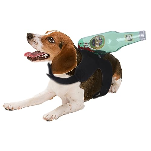 Hundekostüm Halloween, Hundekatzen Kostüme einzigartiger Form, verstellbares, lustiges Haustierkostüm für Hunde und Katzen Weinflasche L Büste 23.6"-27.56" von ZAOWU