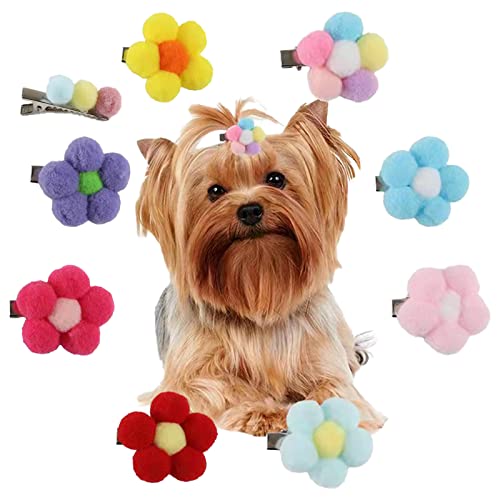 ZAOWU Haarspangen für Hunde 9 Stück Tierpflege Haarnadel BB Clips für Katzen Handgefertigte Haarnadel Tierpflegeprodukte von ZAOWU