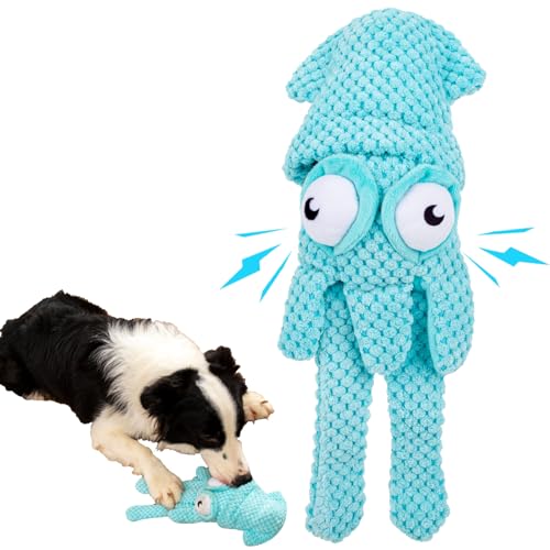 ZAOWU Süßes Tintenfisch Spielzeug für Hunde, Quietschendes Hundespielzeug, Plüsch Hundespielzeug, Hundekauspielzeug für kleine/mittlere/große Hunde ZAOWU Süßes Tintenfisch Spielzeug für Hunde, Quietschendes Hundespielzeug, Plüsch Hundespielzeug, Hundekauspielzeug für kleine/mittlere/große Hunde von ZAOWU