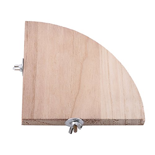 [Bird Cage Barch Stand Plattform] Holzlüfungsform [Papageien Hamster Kleiner Tier Haustier] Grün [Raumsparendes Blockgiebspielzeug für Käfig] von ZASCHMOY