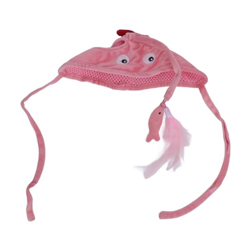 ZASCHMOY Kopfmontierter Katzenspielzeug, Rosa Dinosaurier Interaktiver Teaser-Stick mit Hakendesign für Innenkatze, die Kleine Tiere Spielen, für Halsumfang von 9,45-11.81in ZASCHMOY Kopfmontierter Katzenspielzeug, Rosa Dinosaurier Interaktiver Teaser-Stick mit Hakendesign für Innenkatze, die Kleine Tiere Spielen, für Halsumfang von 9,45-11.81in von ZASCHMOY