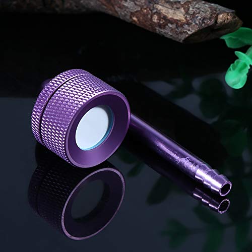 ZASCHMOY Premium-CO2-Diffusor-Aluminium-Legierungs-Aquarium-Atomiser für Fischtanks mit Präziser Kohlendioxid-Dispersion und Umweltfreundliches Silberdesign (Purple) von ZASCHMOY