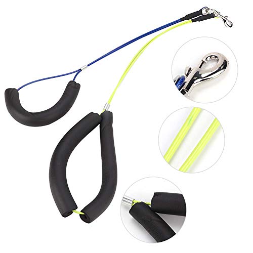 ZASCHMOY Verstellbare Pet -Pflege -Leine mit Bequemem Schaumstoffkragen für die Pflegetisch Pet Pflegeschleife mit Edelstahlseil Gelb und Blau (Gelb/Blau) von ZASCHMOY