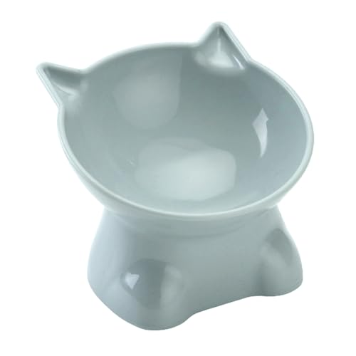 ZAYIUKI Katzenschüssel, Katzenfuttermittelkatze Katze Schüssel mit Ständer Neigung Katzenschüssel Katzenfutter Wasserschale von ZAYIUKI