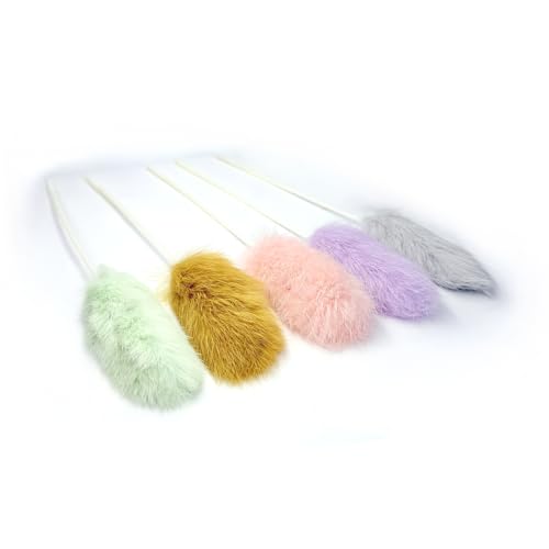 ZAYLUMO 5-teiliges Katzenspielzeug Set – Echtfell Katzenangel mit weichem Kaninchenfell – 38cm interaktives Federspielzeug für Katzen – buntes Spielzeug zur Katzenbeschäftigung ZAYLUMO 5-teiliges Katzenspielzeug Set – Echtfell Katzenangel mit weichem Kaninchenfell – 38cm interaktives Federspielzeug für Katzen – buntes Spielzeug zur Katzenbeschäftigung von ZAYLUMO