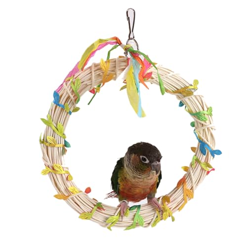 Hängematte und Kletterspielzeug für Vögel Kletterbrücke Rattan Brücke Schaukel Käfig Spielzeug Sitzstange Blätter Kauspielzeug Vogelschaukeln Hängematte und Kletterspielzeug für Vögel Kletterbrücke Rattan Brücke Schaukel Käfig Spielzeug Sitzstange Blätter Kauspielzeug Vogelschaukeln von ZBIianxer