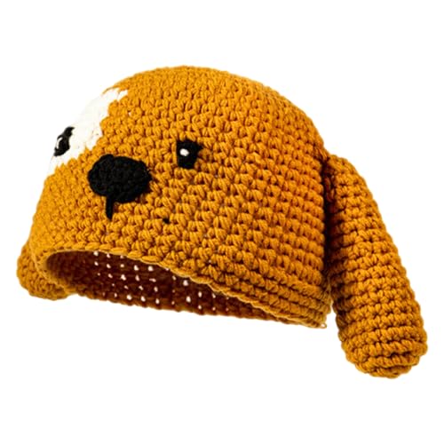 Lustige Neuheit Hundemütze Hundeohren Wintermütze Acrylstoff Elastische Kopfbedeckung Für Outdoor Aktivitäten Lustige Neuheit Hundemütze Hundeohren Wintermütze Acrylstoff Elastische Kopfbedeckung Für Outdoor Aktivitäten von ZBIianxer