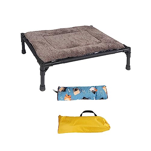 Outdoor-Camping-Hundezelt, erhöhtes Hundebett mit abnehmbarem Baldachin, tragbar, kühlend, erhöhtes Haustierbett für Hunde und Katzen, Camping-Hundezelt Outdoor-Camping-Hundezelt, erhöhtes Hundebett mit abnehmbarem Baldachin, tragbar, kühlend, erhöhtes Haustierbett für Hunde und Katzen, Camping-Hundezelt von ZBIianxer