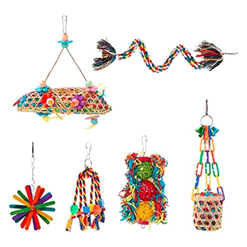 Seil Bungee Vogelspielzeug Kauspielzeug Hängende Futtersuche Spielzeug Vogel Futtersuche Spielzeug Korb Vogelkäfig Spielzeug Seil Bungee Vogelspielzeug Kauspielzeug Hängende Futtersuche Spielzeug Vogel Futtersuche Spielzeug Korb Vogelkäfig Spielzeug von ZBIianxer