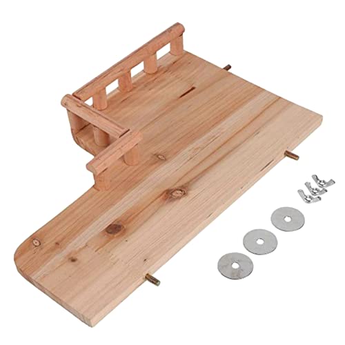 ZBIianxer Haustier-Plattformständer Höhle für Futternapf Käfig Zubehör für Schweine Kleintiere für Spielplattform Holz ZBIianxer Haustier-Plattformständer Höhle für Futternapf Käfig Zubehör für Schweine Kleintiere für Spielplattform Holz von ZBIianxer