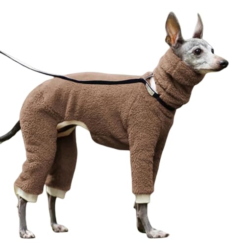 ZBJZUIMEI Hundebekleidung Wintermantel Whippet Mantel Mit Gepolstertes Baumwollfutter Wasserfeste Hund Warme Jacke Mit Verstellbaren Bändern-braun-XXL ZBJZUIMEI Hundebekleidung Wintermantel Whippet Mantel Mit Gepolstertes Baumwollfutter Wasserfeste Hund Warme Jacke Mit Verstellbaren Bändern-braun-XXL von ZBJZUIMEI