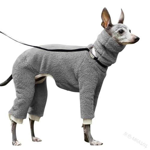 ZBJZUIMEI Hundebekleidung Wintermantel Whippet Mantel Mit Gepolstertes Baumwollfutter Wasserfeste Hund Warme Jacke Mit Verstellbaren Bändern-grau-XXL ZBJZUIMEI Hundebekleidung Wintermantel Whippet Mantel Mit Gepolstertes Baumwollfutter Wasserfeste Hund Warme Jacke Mit Verstellbaren Bändern-grau-XXL von ZBJZUIMEI