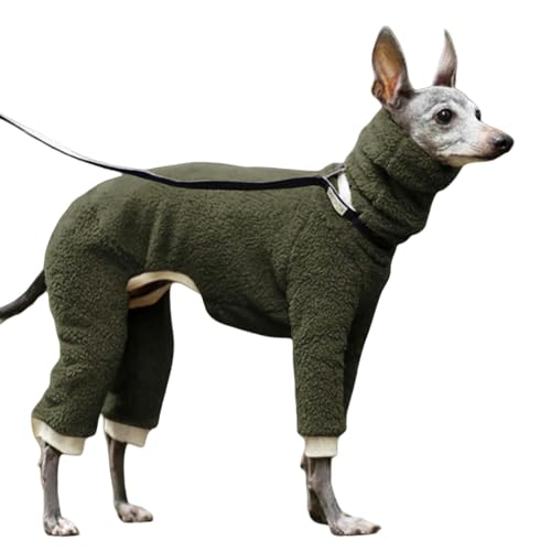 ZBJZUIMEI Hundebekleidung Wintermantel Whippet Mantel Mit Gepolstertes Baumwollfutter Wasserfeste Hund Warme Jacke Mit Verstellbaren Bändern-grün-l ZBJZUIMEI Hundebekleidung Wintermantel Whippet Mantel Mit Gepolstertes Baumwollfutter Wasserfeste Hund Warme Jacke Mit Verstellbaren Bändern-grün-l von ZBJZUIMEI