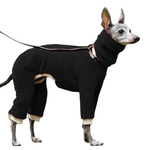 ZBJZUIMEI Hundebekleidung Wintermantel Whippet Mantel Mit Gepolstertes Baumwollfutter Wasserfeste Hund Warme Jacke Mit Verstellbaren Bändern-schwarz-l ZBJZUIMEI Hundebekleidung Wintermantel Whippet Mantel Mit Gepolstertes Baumwollfutter Wasserfeste Hund Warme Jacke Mit Verstellbaren Bändern-schwarz-l von ZBJZUIMEI