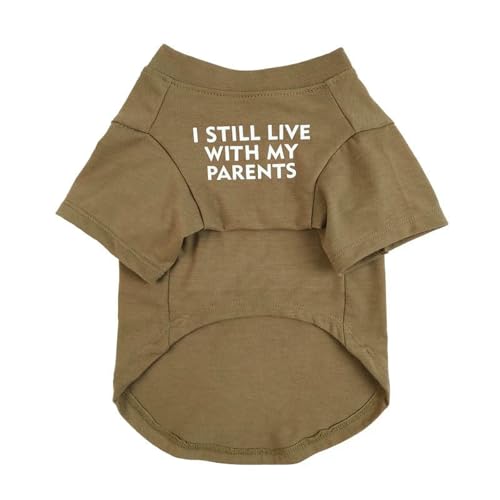 ZBJZUIMEI Hundekleidung Buchstaben Bedruckte Hund T -Shirts Für Kleine Mittelgroße Hunde, Baumwoll Atmungsaktive Haustierbekleidung Welpenhund Hemd Frühling Sommer Hund-Khaki-XXL ZBJZUIMEI Hundekleidung Buchstaben Bedruckte Hund T -Shirts Für Kleine Mittelgroße Hunde, Baumwoll Atmungsaktive Haustierbekleidung Welpenhund Hemd Frühling Sommer Hund-Khaki-XXL von ZBJZUIMEI