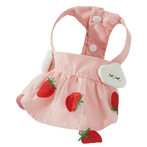 ZBJZUIMEI Hundekleidung Luxushundkleid Für Kleine Hunde Chihuahua Französische Bulldogge Bichon Haustierkleidung Weste Rock-rosa-xs von ZBJZUIMEI