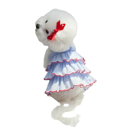 ZBJZUIMEI Hundekleidung Sommer Chiffon Cake Layered Rock Haustier Kleid Mode Kleidung Für Hunde Katzen Welpenjacke Weste Chihuahua-xs ZBJZUIMEI Hundekleidung Sommer Chiffon Cake Layered Rock Haustier Kleid Mode Kleidung Für Hunde Katzen Welpenjacke Weste Chihuahua-xs von ZBJZUIMEI