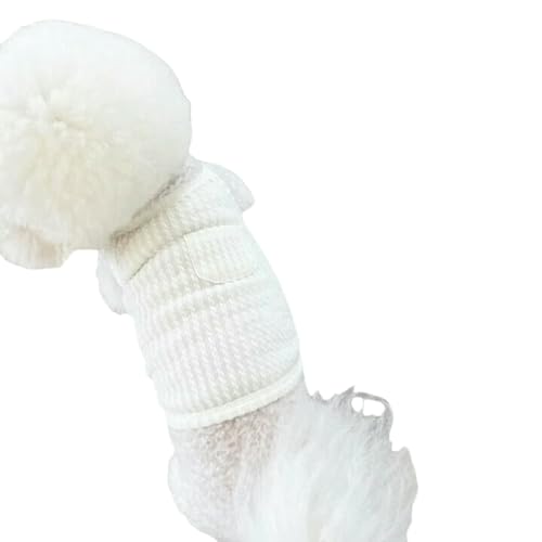 ZBJZUIMEI Hundekleidung Sommer Dünner Hundesweste Atmungsaktiv-weiß-xs von ZBJZUIMEI