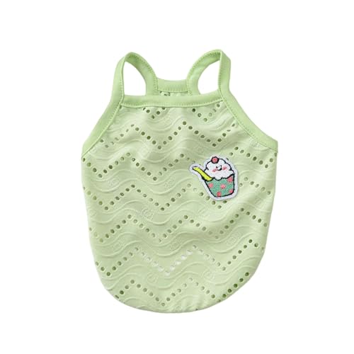 ZBJZUIMEI Hundekleidung Sommerpuppenhundkatze Camisole Weste Süße Netzkleidung Für Kleine Hunde Pudel Malteser Hemden Maskottchen para Perros-grün-s-Suit 1-2 Kg ZBJZUIMEI Hundekleidung Sommerpuppenhundkatze Camisole Weste Süße Netzkleidung Für Kleine Hunde Pudel Malteser Hemden Maskottchen para Perros-grün-s-Suit 1-2 Kg von ZBJZUIMEI